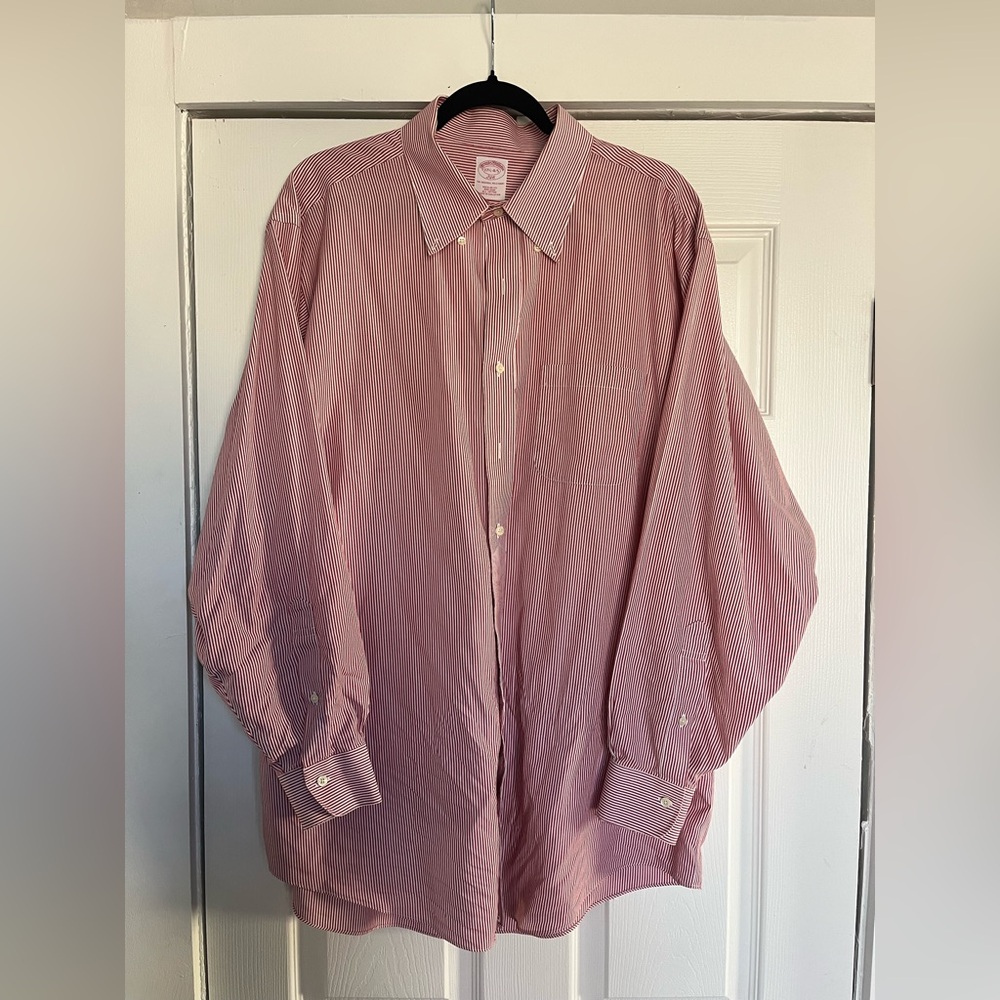 Brooks Brothers Red and White Striped Shirt
